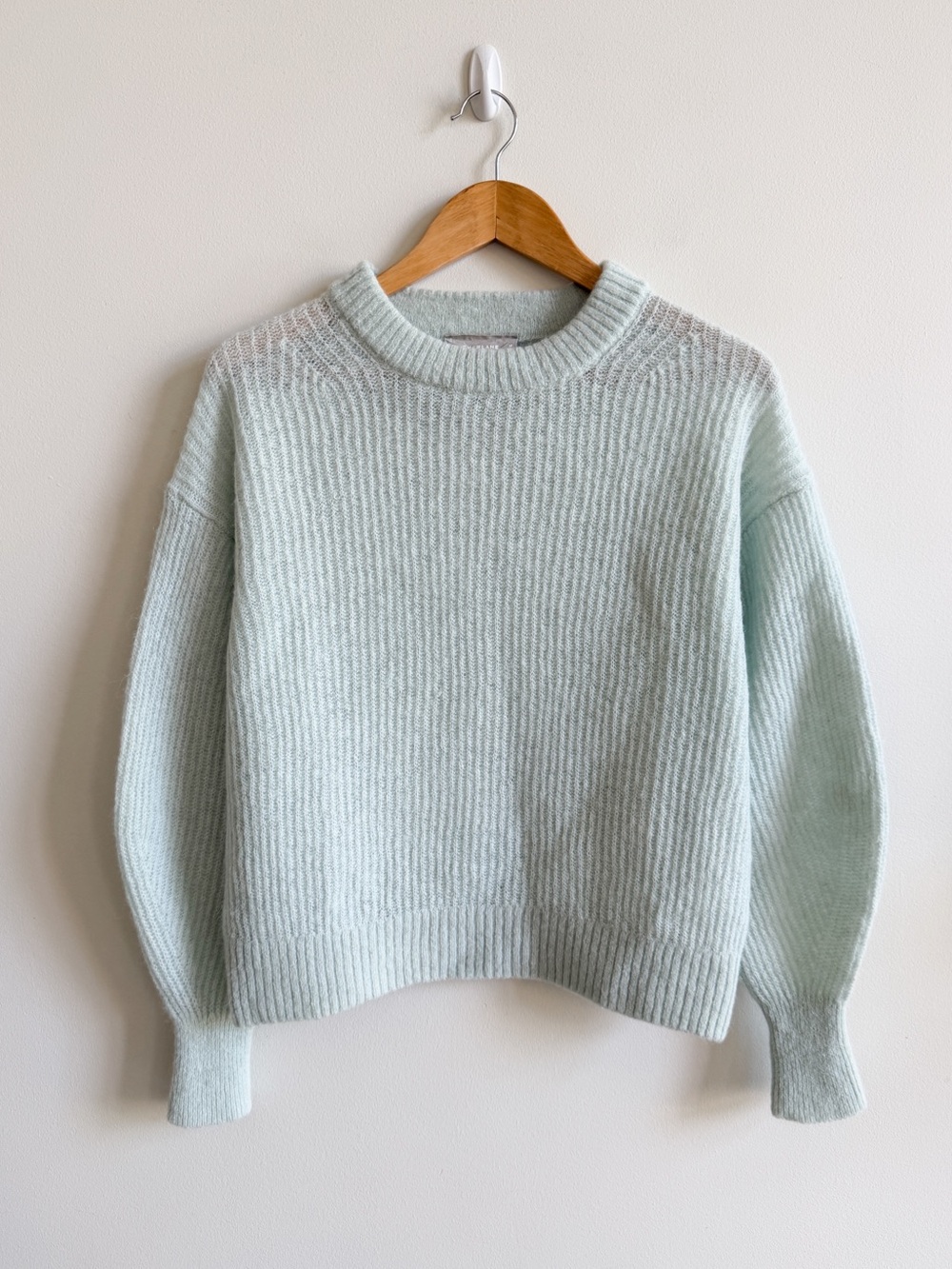 EVERLANE • The Oversized Alpaca Crew in Mint - Picture 4 of 10